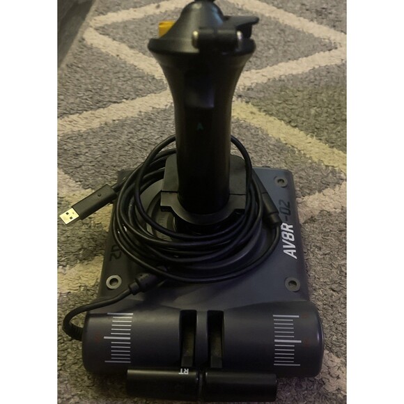 Saitek SN-PS41 XBOX 360 Aviator Flight Stick Joystick Controller AV8R-02 Works - Picture 9 of 11